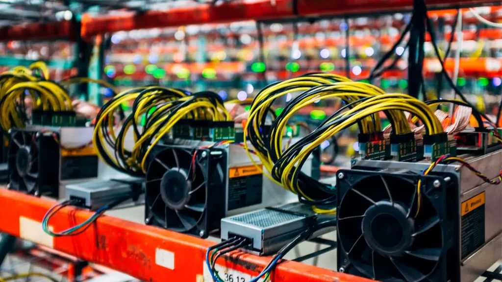 Mining farm of digital currency.