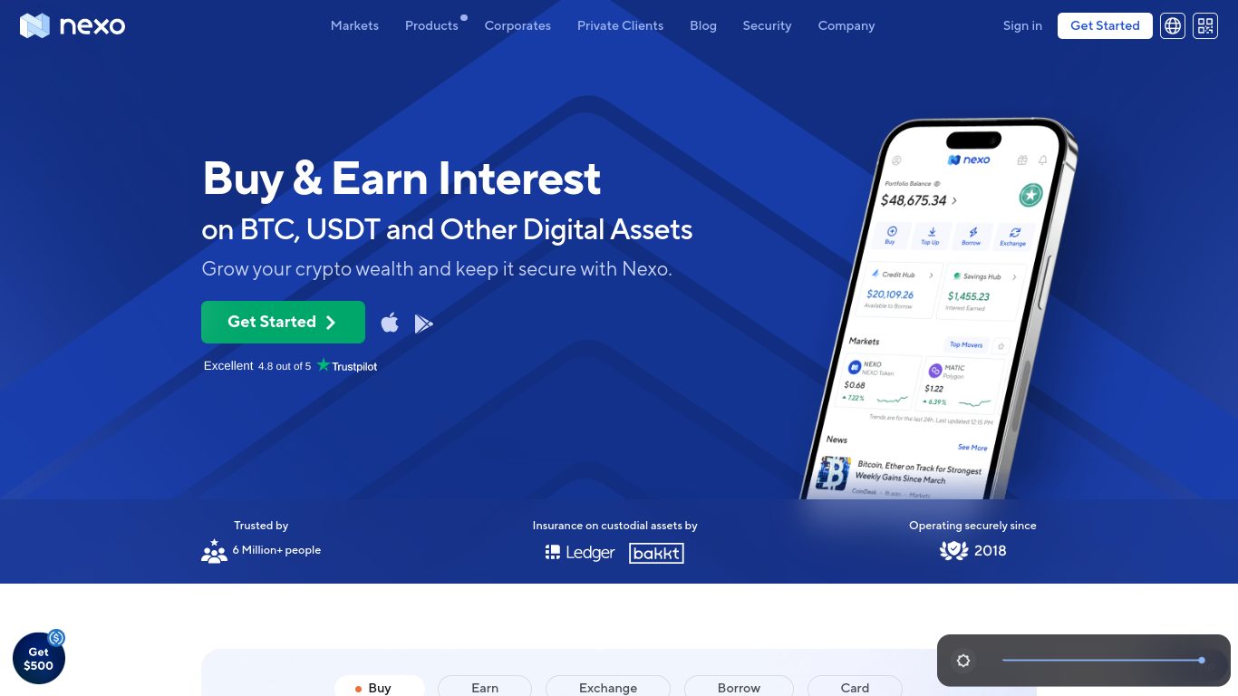 Nexo Crypto Lending Platform