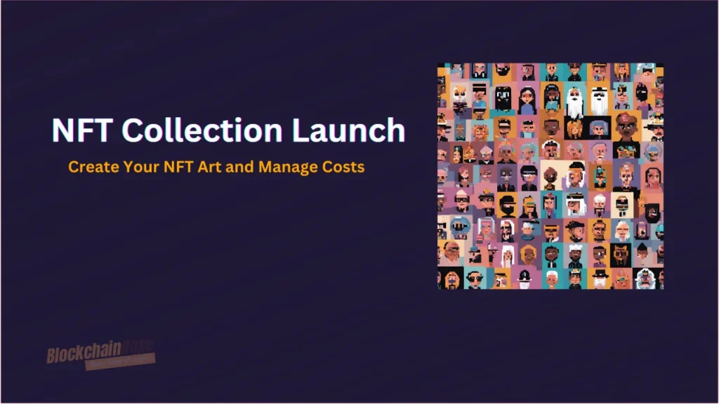 An image for an article about NFT collection launch.