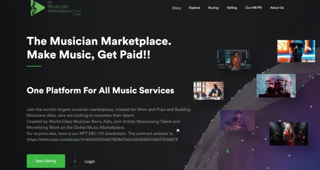 TheMusicianMarketplace - NFT Music Market