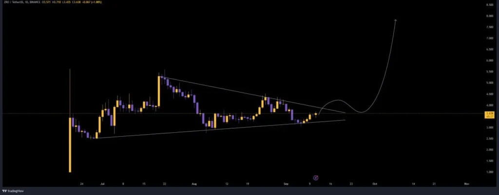 ZRO Price chart 12.9.2024