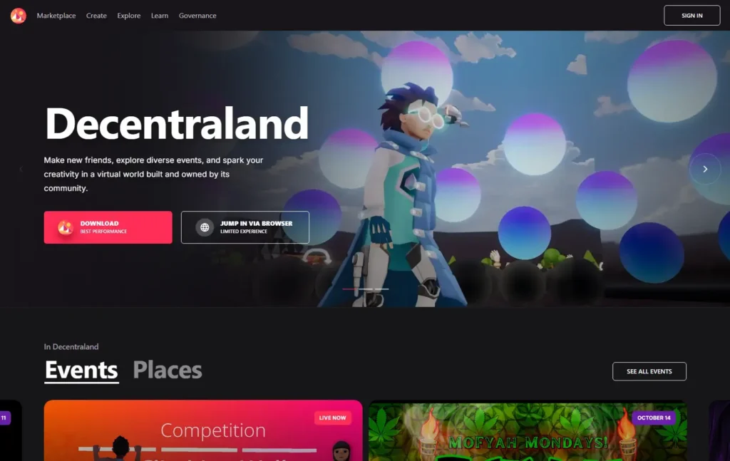 Decentraland Metaverse explained