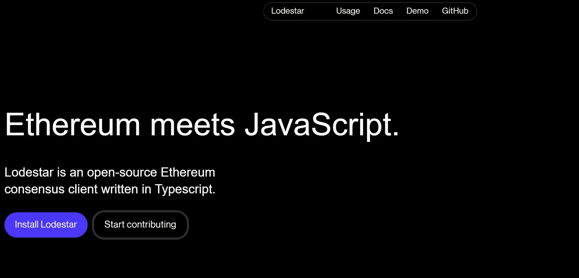 Loderstar - Open-source Ethereum client
