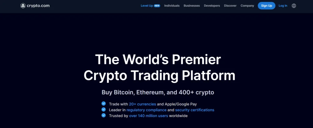 Crypto.com cryptocurrency exchange