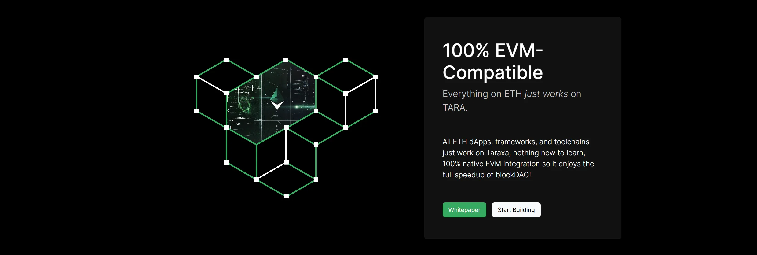 Taxara EVM compatible blockchain