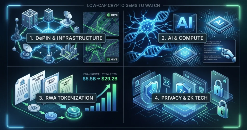 Low-cap crypto gems to watch