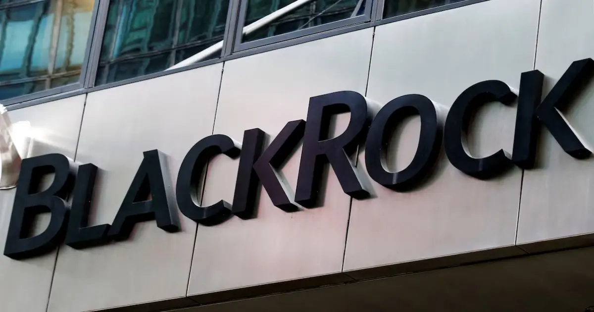 Blackrock logo - company running tokenized funds