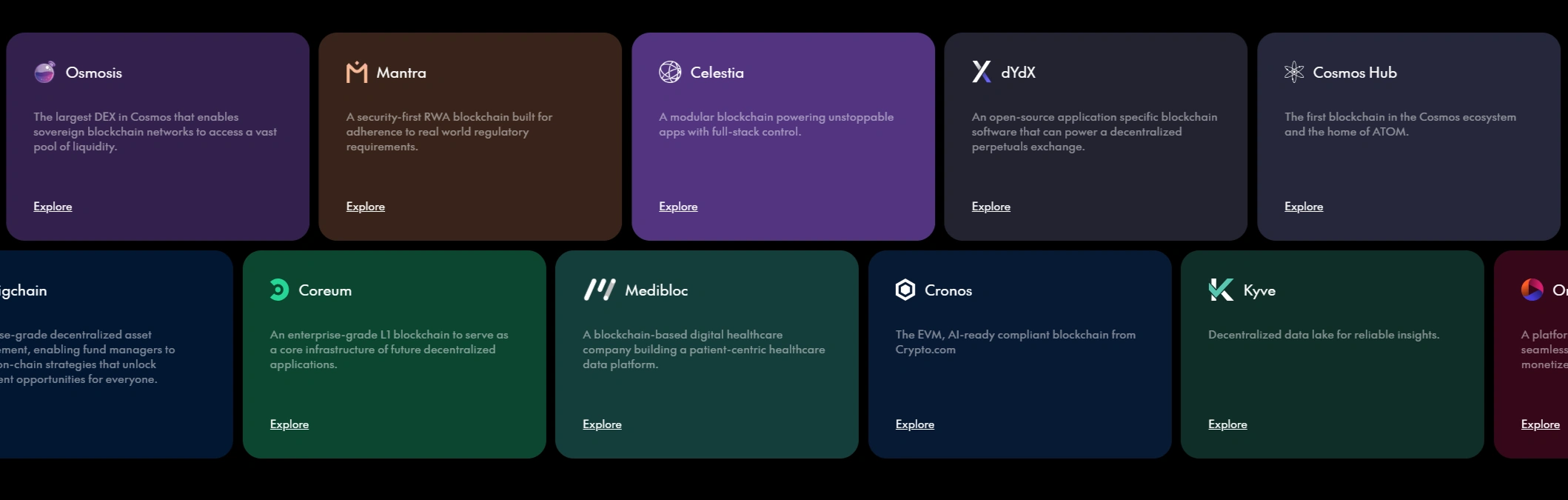 Public blockchains build on cosmos crypto