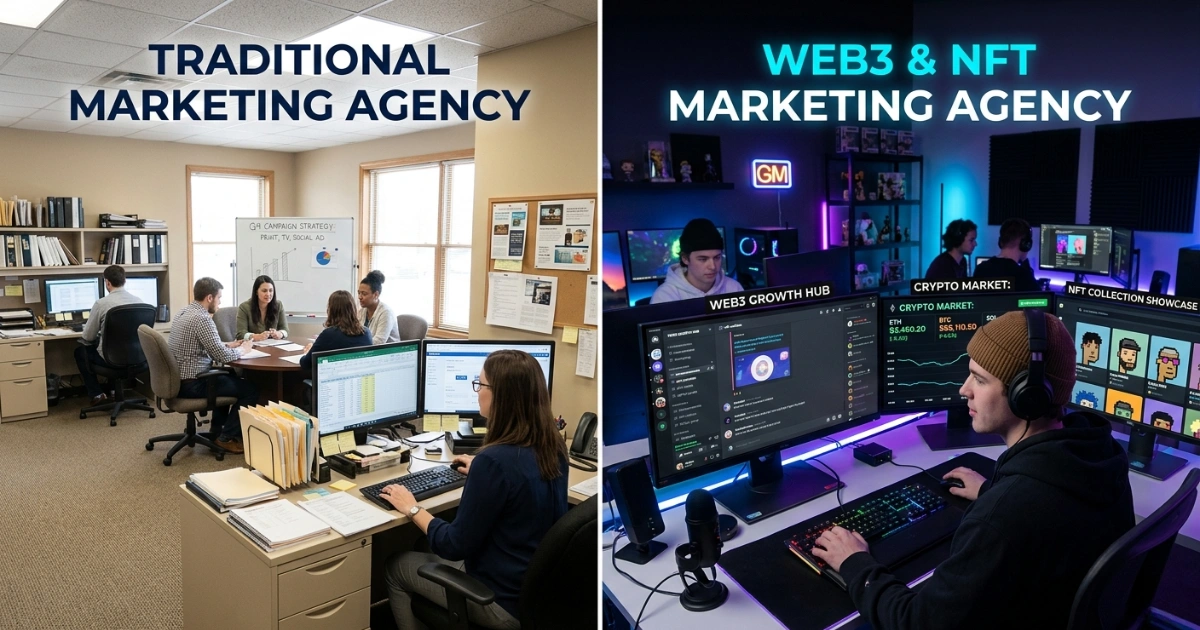 Traditional vs NFT marketing agency