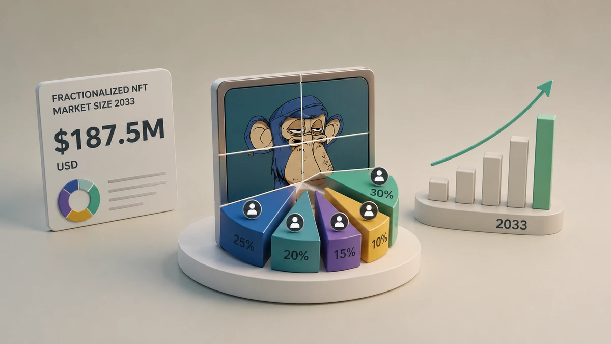$187.5M Fractionalized NFT Market Realistic 2033 Projections (Not $9.2B Hype)