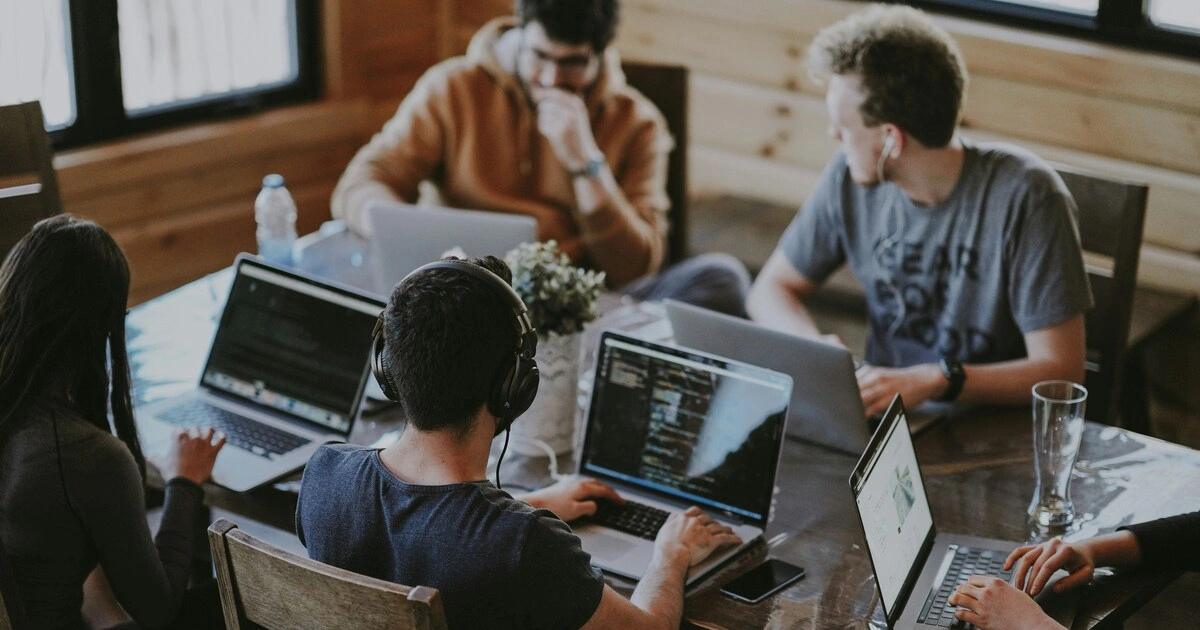 software developers during work