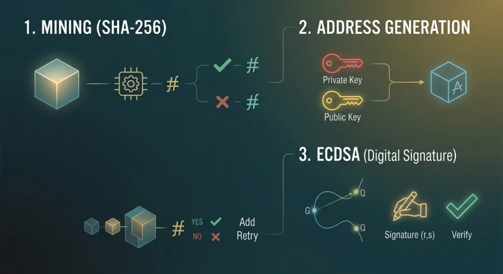 Post-Quantum Cryptography - SHA-256-for-mining-and-address
