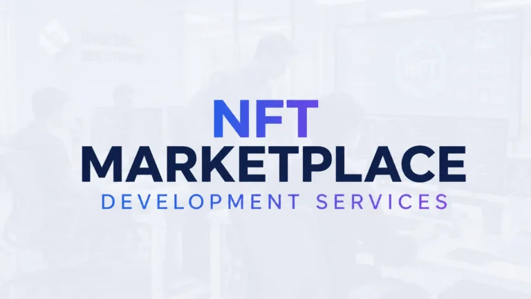 An image introducing you to an article about NFT marketplace development services