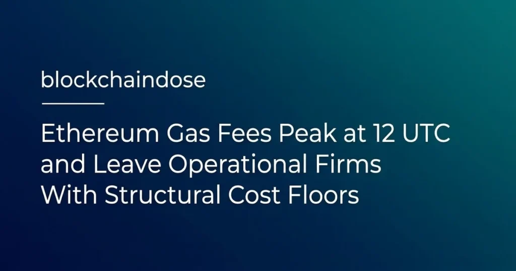 Ethereum Gas Fees Peak