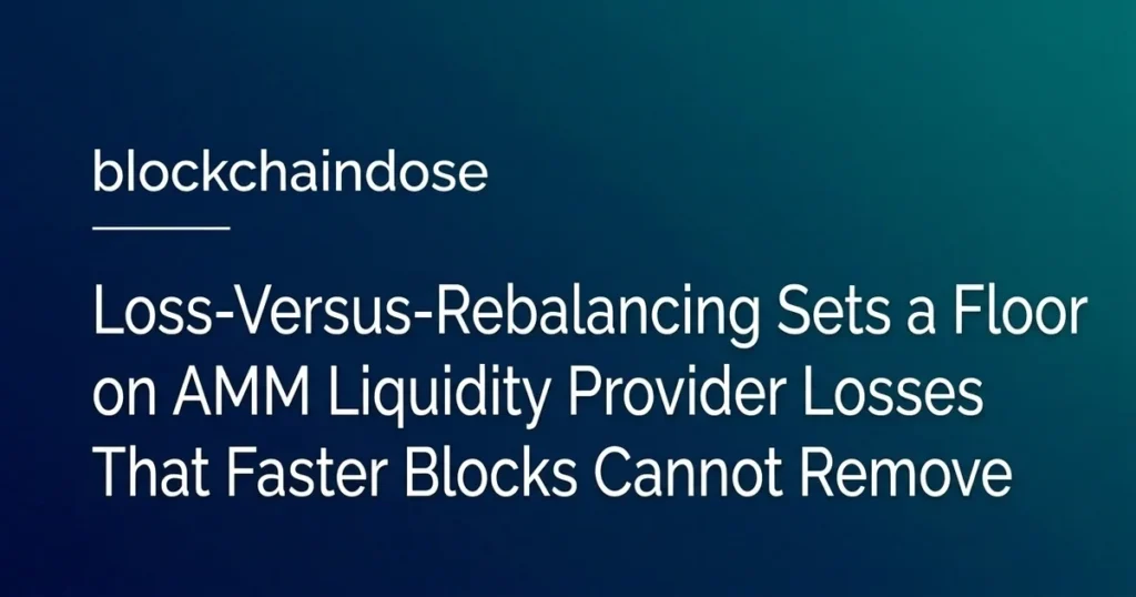 Loss-Versus-Rebalancing