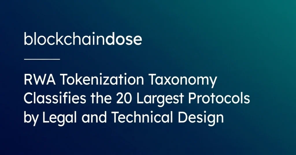 RWA Tokenization Taxonomy
