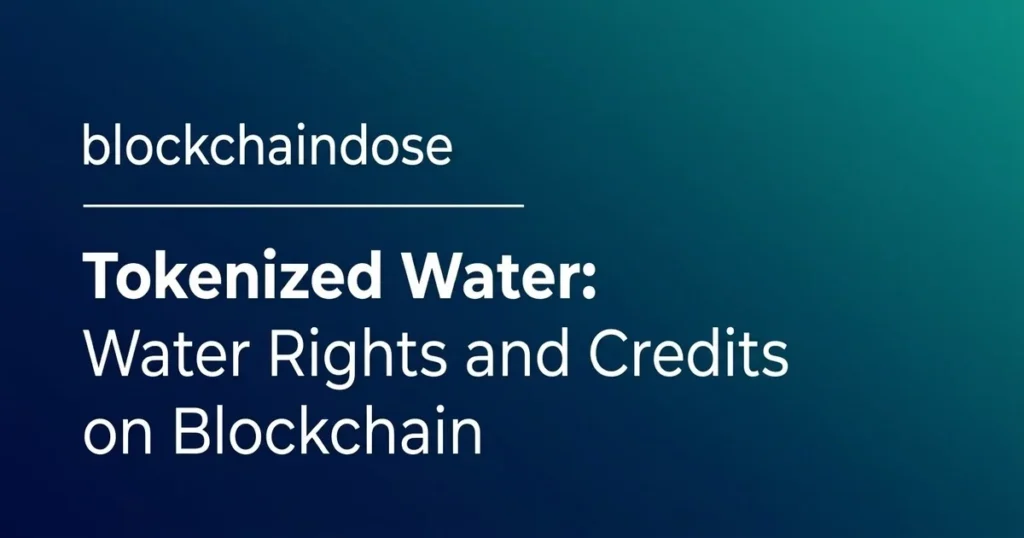 Water Rights and Credits on Blockchain