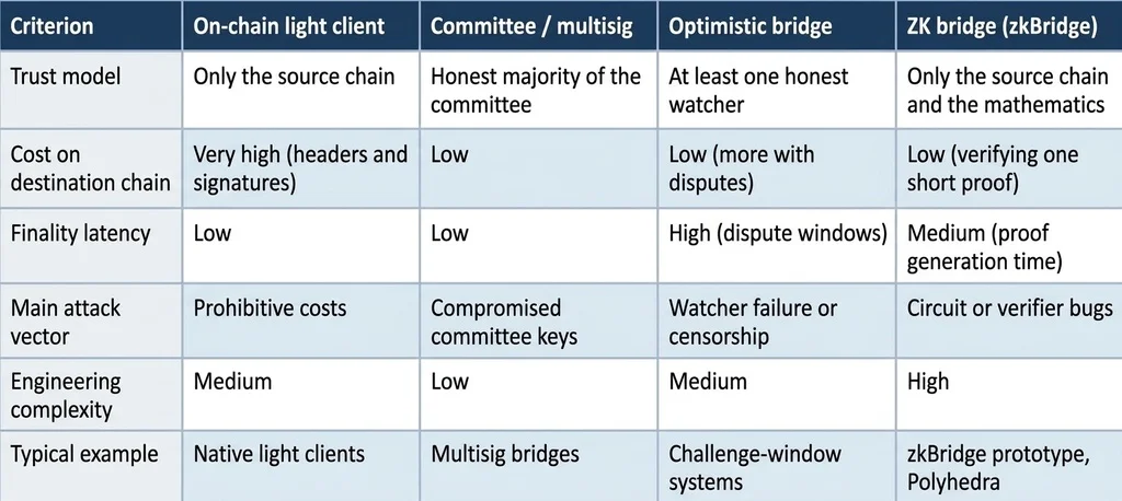 Comparison of bridge design approaches