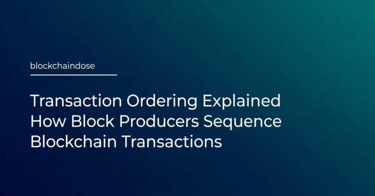 transaction ordering explained