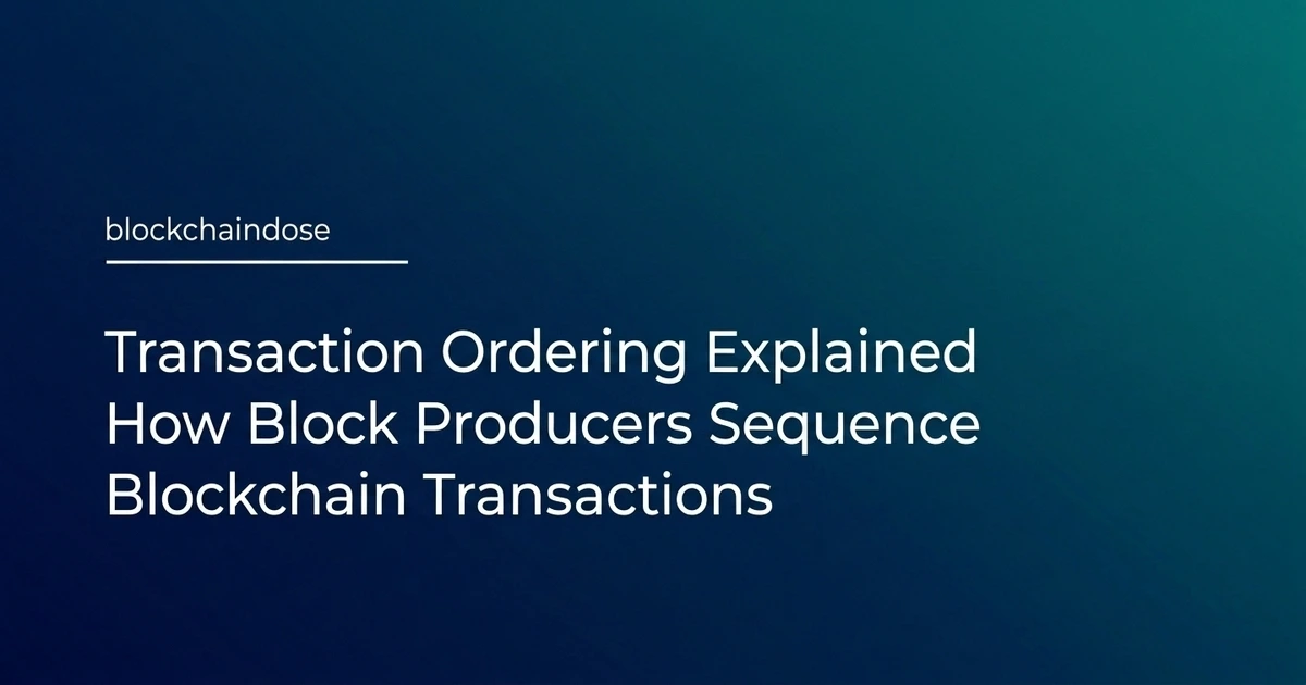transaction ordering explained